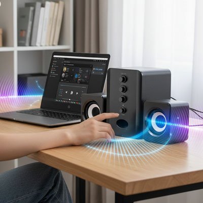 Haut parleur pour PC | CrystalSound - Mon Bureautique