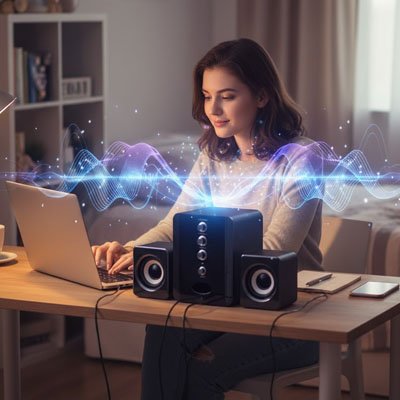 Haut parleur pour PC dynamique synchronisee