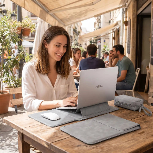 housse ordinateur legere universelle femme resto cafe
