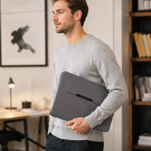 housse pour ordinateur portable ultra-protectrice homme chandail gris