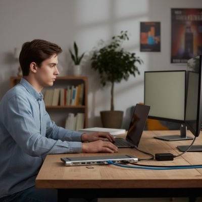 Hub usb​ c. alimentation passthrough