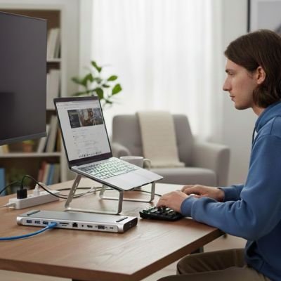 Hub usb​ c format léger peu encombrant