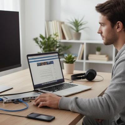 Hub usb​ c plug and play installation immédiate 