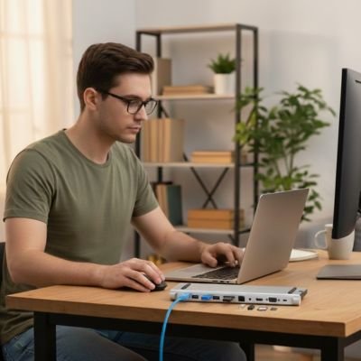Hub usb​ c plusieurs ports pour connecter simultanément 