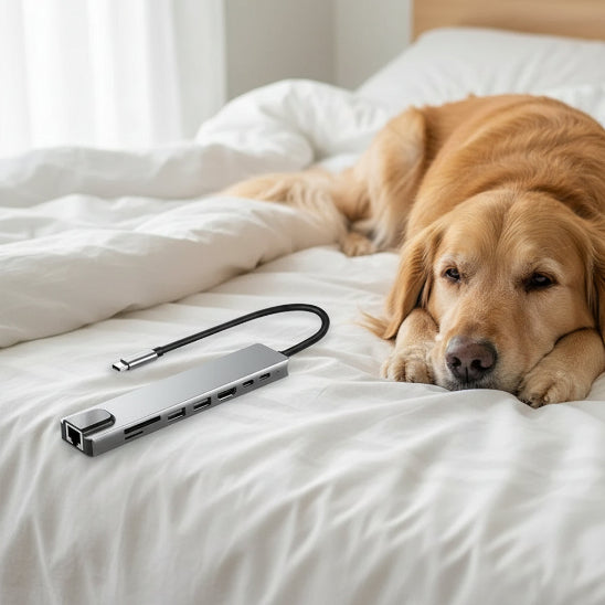 hub usb pratique avec chien