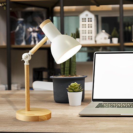 Lampe de bureau abat jour directionnel metal