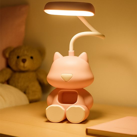 Lampe de bureau bras ajustable permet orienter lumiere 