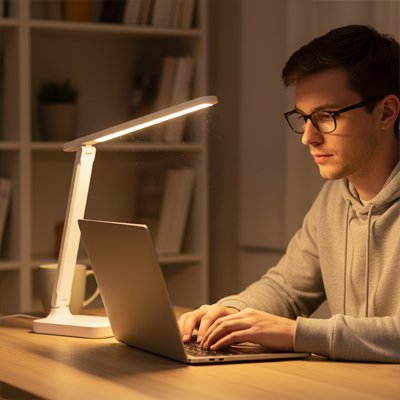 Lampe de bureau diffusion homogene lumiere