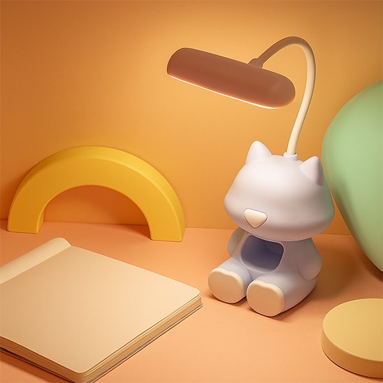 Lampe de bureau forme de chat mignon 
