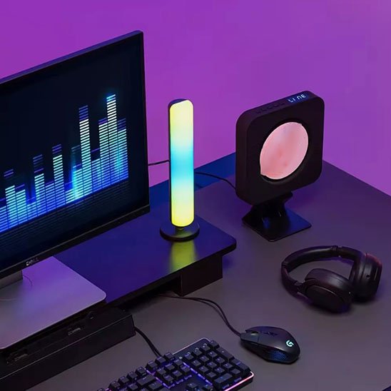 Lampe de bureau LED base stable avec support