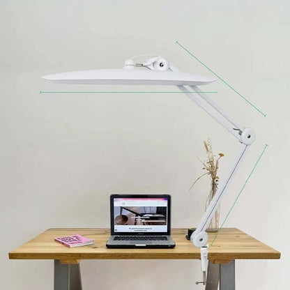 Lampe de bureau LED fixation par pince robuste