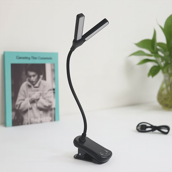 Lampe de lecture deux bras lumineux orientables