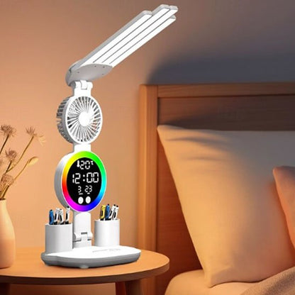 Lampes de bureau compartiments integres ranger stylos crayons 