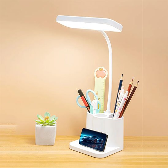 Lampes de bureau support smartphone inclus