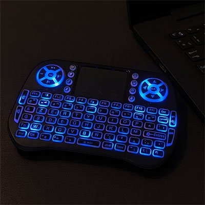 Mini clavier rétroéclairage led bleu