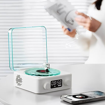 mini enceinte table chevet transformee