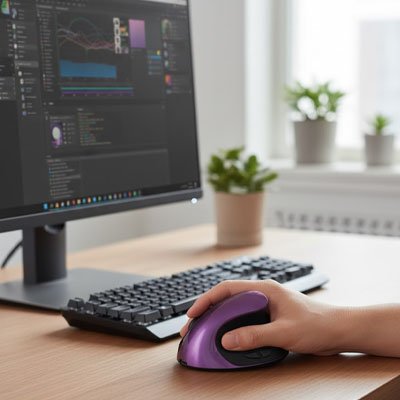 Souris ergonomique finition premium avec surface prehension