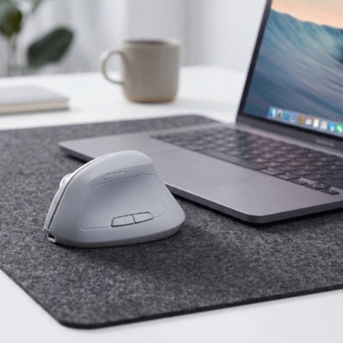 souris ergonomique confort anti-fatigue gris tapis portable