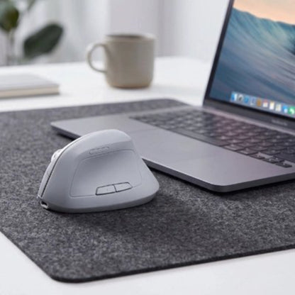 souris ergonomique confort anti-fatigue gris tapis portable