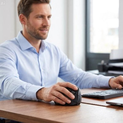 souris ergonomique confort anti-fatigue homme clavier noir