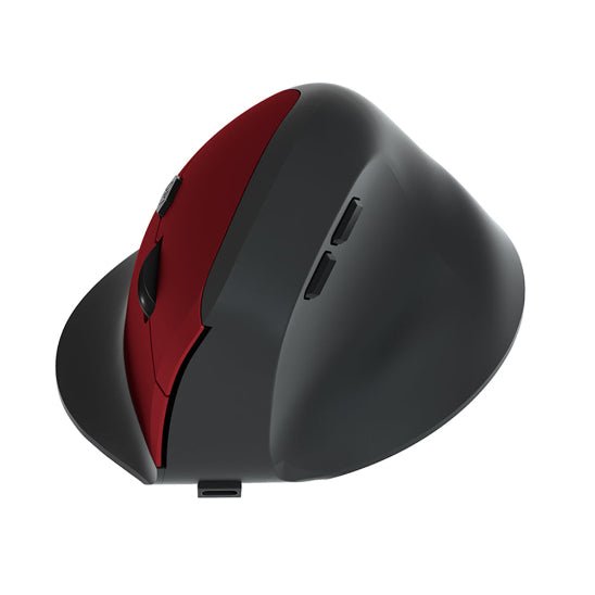 souris ergonomique rouge