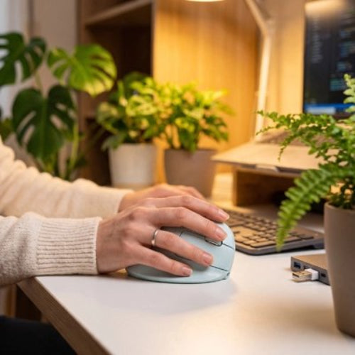 souris ergonomique sans fil confort pro femme clavier bleu