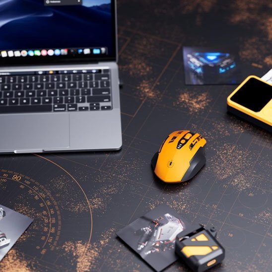 souris sans fil avec portable carte jeux