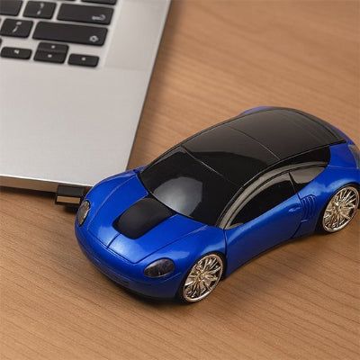 souris sans fil ergonomique bleu