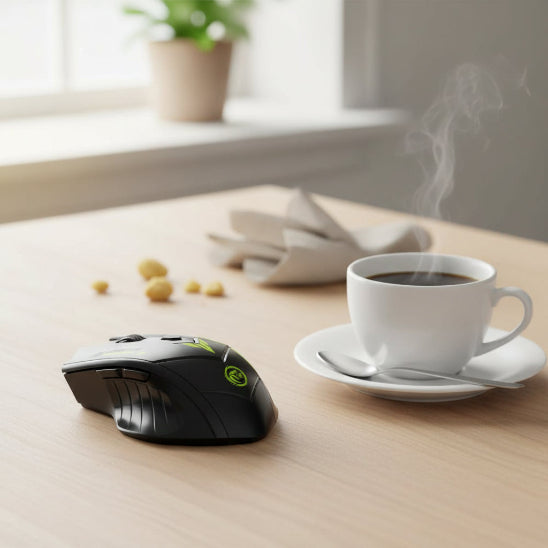 souris sans fil tasse cafe 