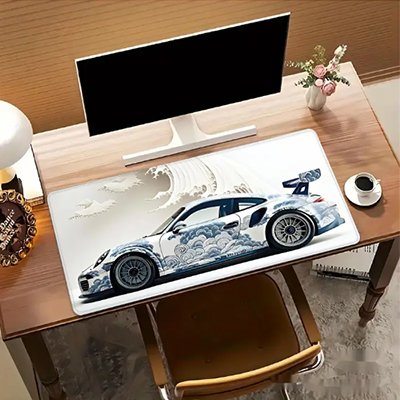 Sous main bureau voiture sport avec effets aquatiques 