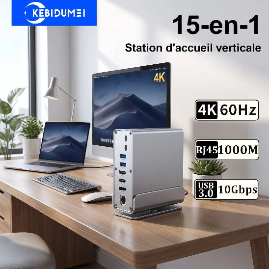stations d'accueil dualpro 15en1 information