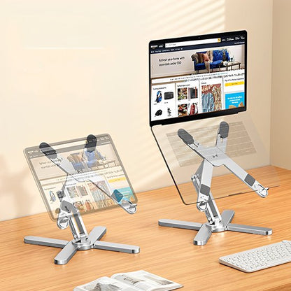 Support ordinateur portable base en x stable