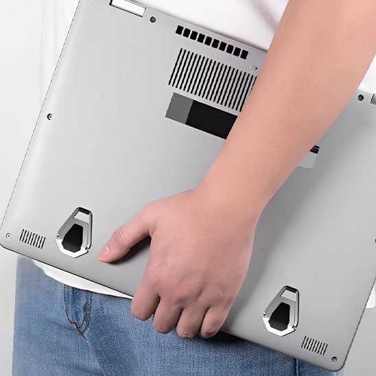 Support ordinateur portable mécanisme charnière permettant repli complet