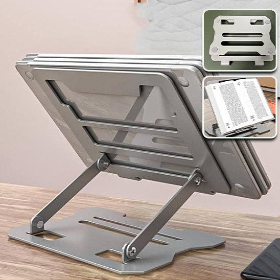 Support ordinateur portable pratique pour livre