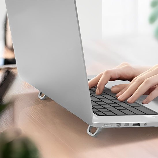 Support ordinateur portable utilisation nomade bureau télétravail