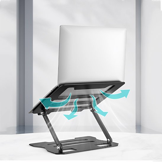 Support ordinateur portable ventilation intégrée