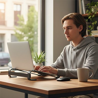 Support pour ordinateur portable pieds antiderapants