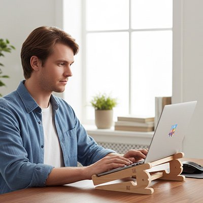 Support pour ordinateur portablel plusieurs positions reglables 