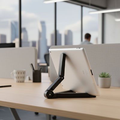 Support pour tablette sureleve ecran hauteur yeux