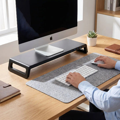 support ordinateur ergonomique usb clavier souris sous tapis