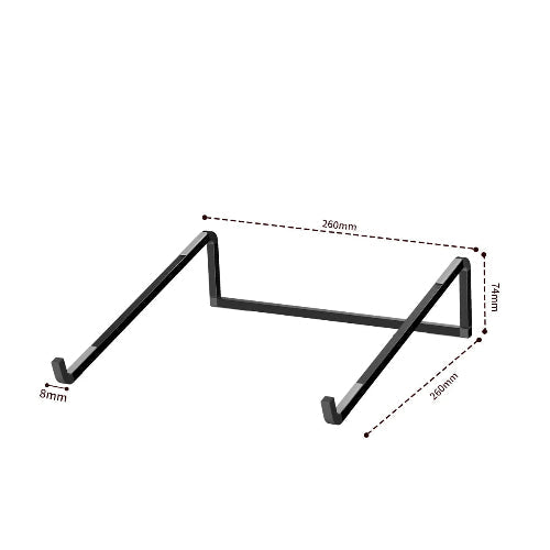 support ordinateur portable pliable noir
