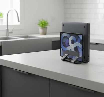 support ordinateur portable vertical organisation pratique