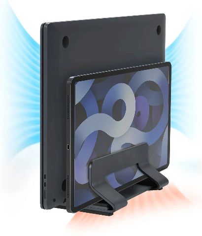 support ordinateur portable vertical plus espace