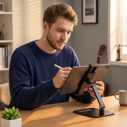 support pour tablette ajustable mains libres homme guitare cadre